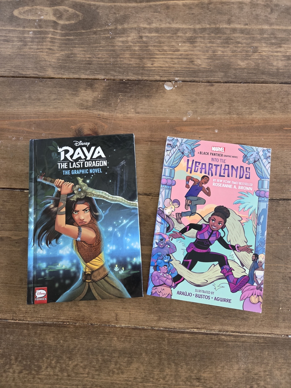 Raya The Last Dragon & Into the Heartlands Graphic Novels - Blue, Pink